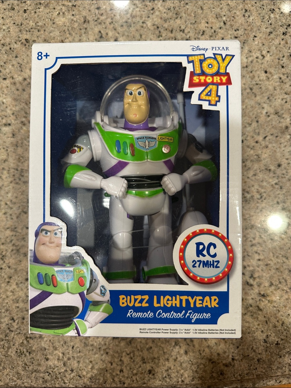 Disney Pixar Toy Story 4 Buzz Lightyear RC Remote Control Figure - White & Green